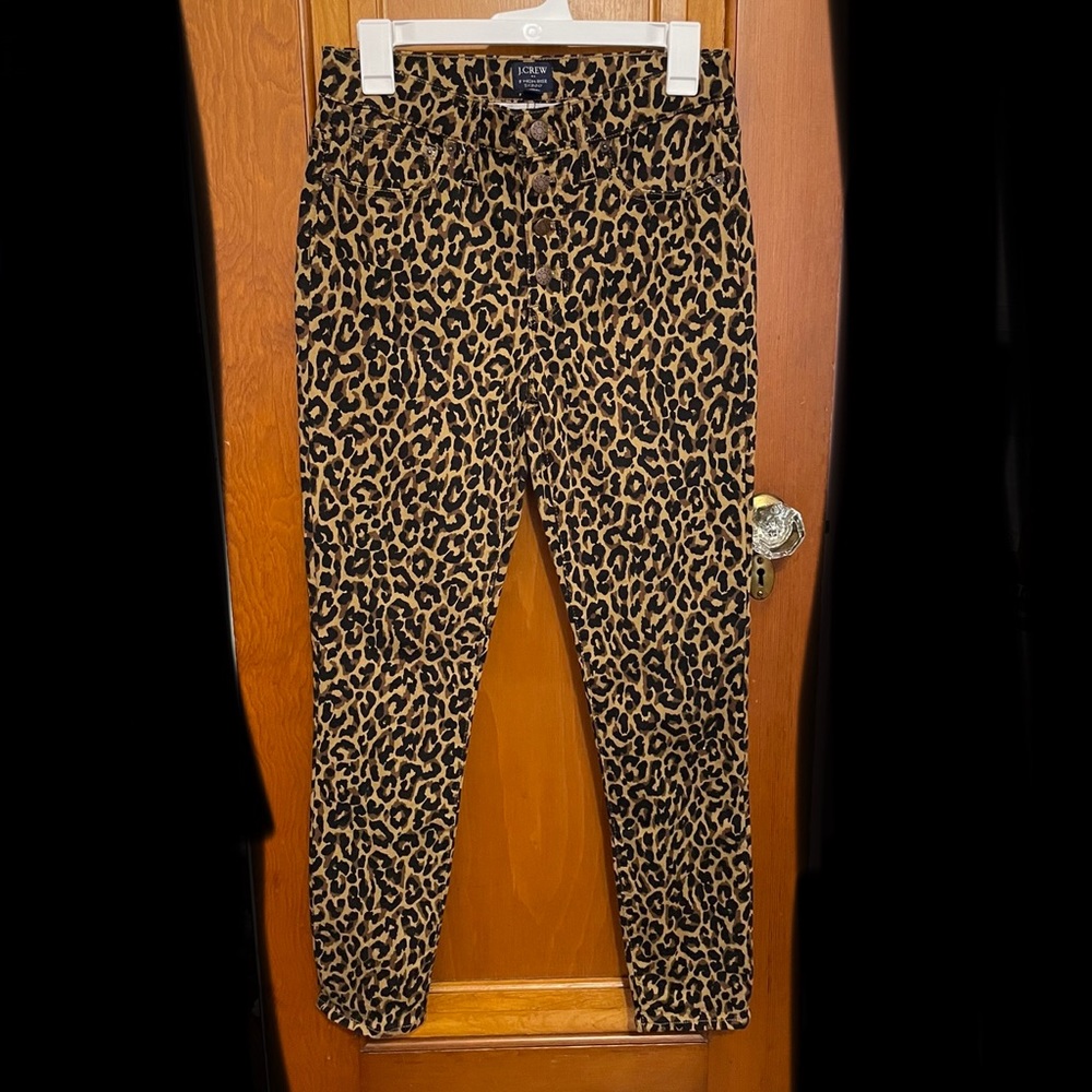 JCrew Factory High-Rise Skinny Jean- Cheetah Print